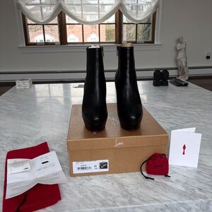 Christian Louboutin Black Ankle Boots